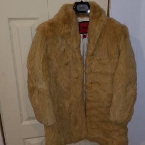 Rabbit fur coat